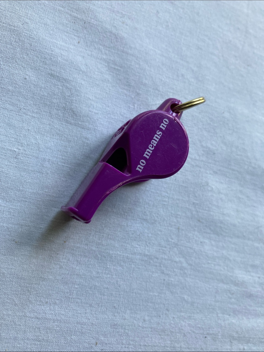 Fox 40 pearl purple whistle no means no Y2K